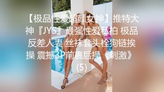 【极品性爱超颜女神】推特大神『JYS』最强性爱私拍 极品反差人妻 丝袜套头栓狗链挨操 震撼3P前裹后操《刺激》 (5)